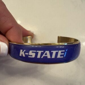 K-State Purple and Gold Cuff Bracelet